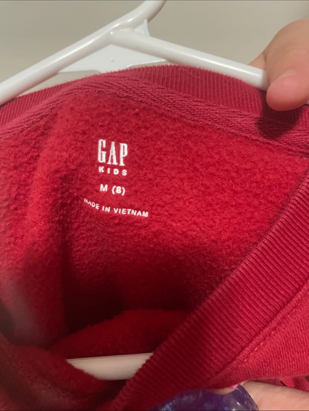 GAP Kids Red Crewneck Sweatshirt